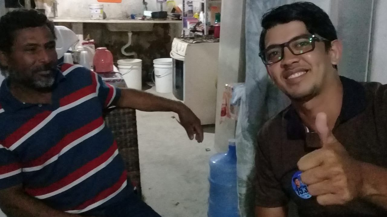 Candidato Arapiraca da Banca (MDB), cumpre agenda no Bairro do CAIC