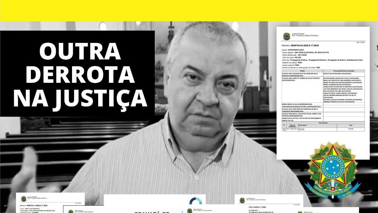 Grupo do PSB é obrigado pela justiça a tirar do ar mais um vídeo calunioso