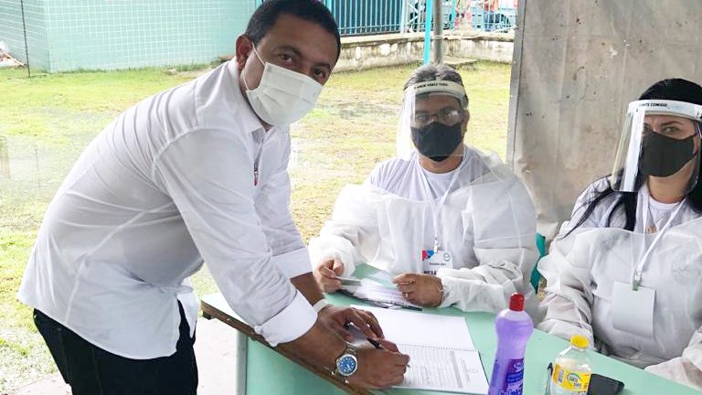 Concorrendo a Presidência da UVP, Léo do AR acaba de exercer voto na CHAPA 1