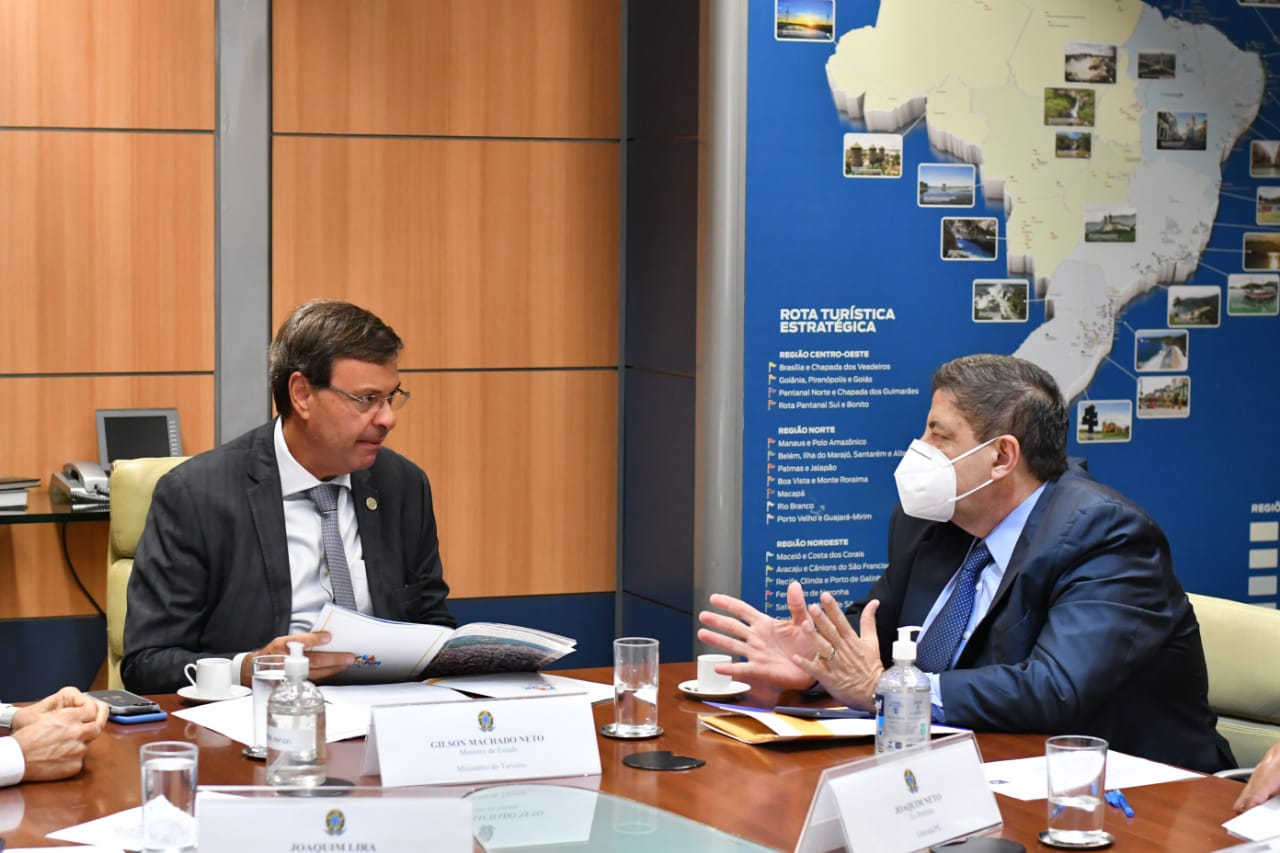 Em Brasília, Joaquim Neto se encontra com ministros Gilson Neto e João Roma