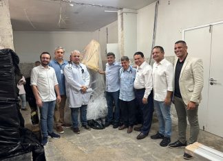Léo do Ar acompanha obras no HAM e destaca novo centro de hemodinâmica